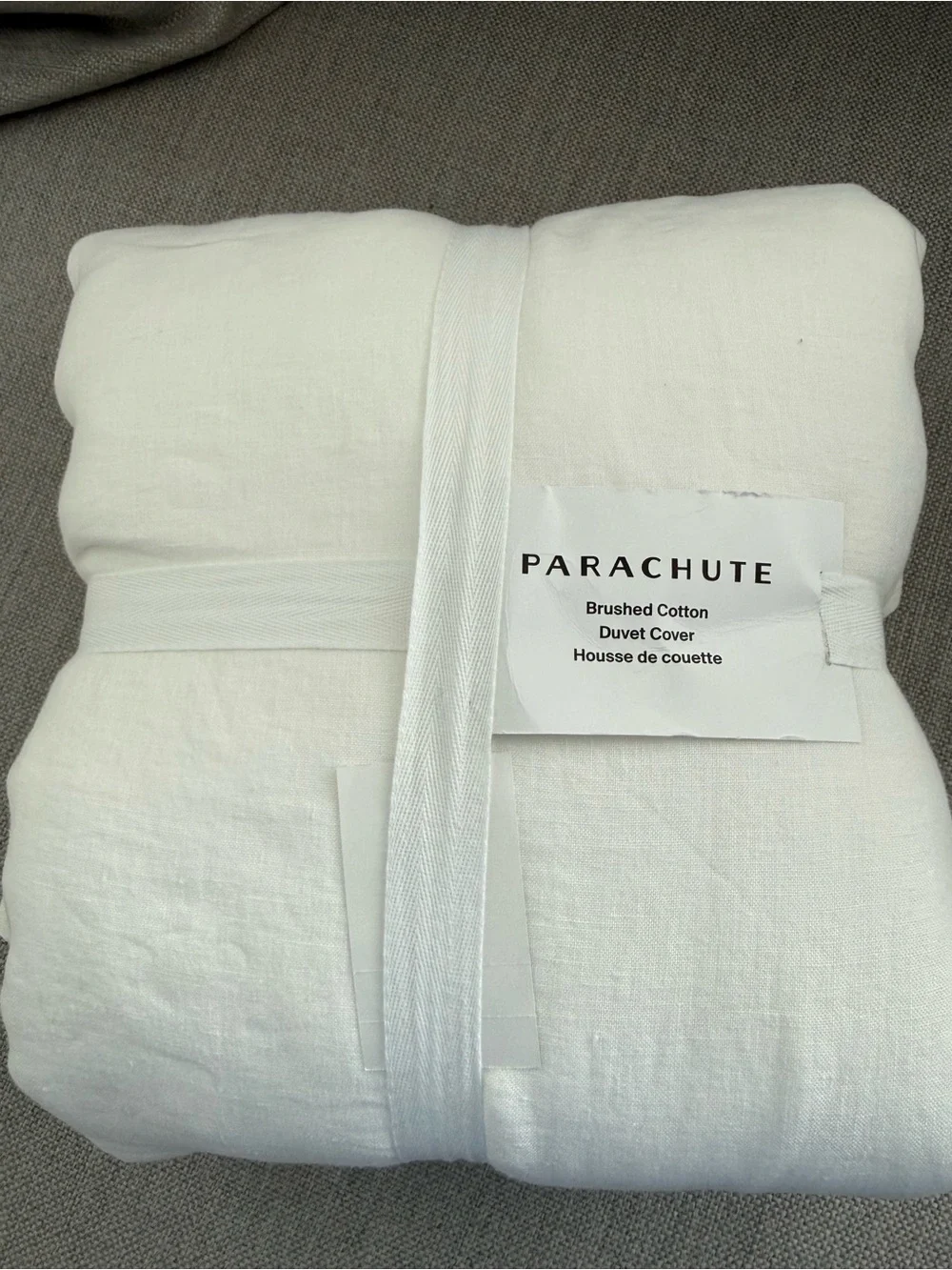 Parachute NWT Brushed Cotton Duvet Cover Queen Size $230 MSRP